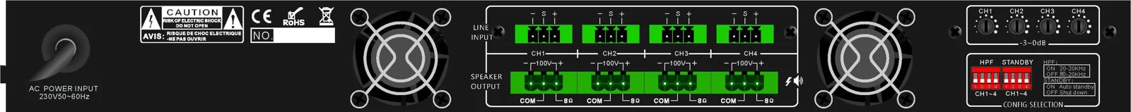 BA-4350D — Rear Panel